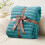 RUIKASI Fleece Throw Blanket for Sofa  Single Fluffy Teal Throws for Sofas 4
