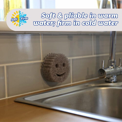 Scrub Daddy Style Dish Sponge, Kitchen Sponges for Cleaning & 2