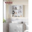 VASAGLE VASAGLE Bathroom Cabinet with Mirror Wall Cabinet with 2 Mirrored Doors and 2