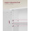 VASAGLE VASAGLE Bathroom Cabinet with Mirror Wall Cabinet with 2 Mirrored Doors and 3