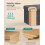 Songmics SONGMICS Ottoman Storage Box, Foldable Tufted Bench, 131L 4