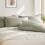 RUIKASI Taupe Pillow Cases 4 Pack  Plain Pillowcases with Envelope Closure 4