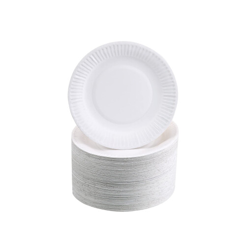 Caterpack by Robinson Young Plates 18cm White 100 pack 1