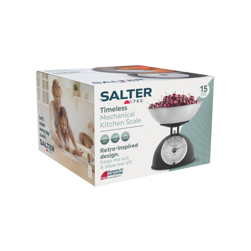 Salter Salter Timeless Mechanical Kitchen Scale – Cooking Scale 2L Dishwasher Safe 2