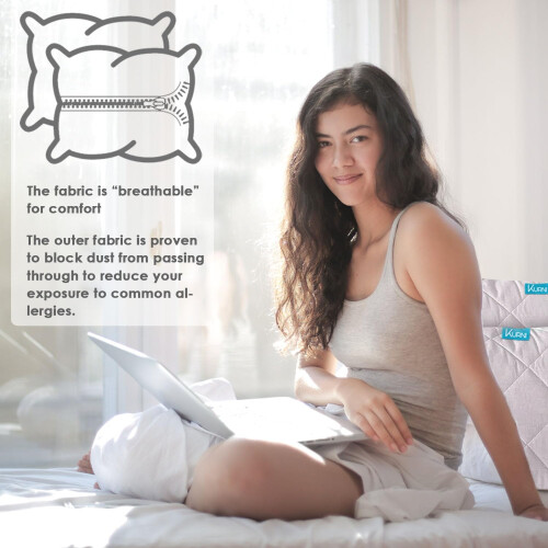 Pillow Protectors 4 Pack White | Brushed Microfiber Pillow Case 5075 cm 2