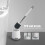 Ibergrif Silicone Toilet Brushes & Holders, Quick Drying, Deep Cleaning 4