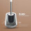 Ibergrif Silicone Toilet Brushes & Holders, Quick Drying, Deep Cleaning 5