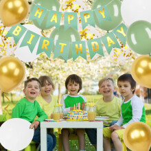 Happy Birthday Banner - Green Birthday Decoration