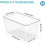Vtopmart Clear Plastic Storage Boxes, Pantry Storage Organizers 4 Pack 2