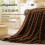BEDELITE Cuddly Fluffy Blanket Small  Soft Flannel Blankets Dark Brown 125 5