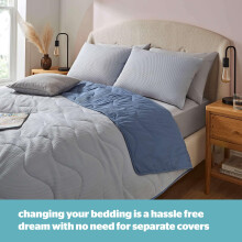 Silentnight Summer Breeze Coverless Duvet Seersucker 25 Tog Summer Lightwe