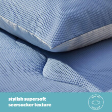 Silentnight Summer Breeze Coverless Duvet Seersucker 25 Tog Summer Lightwe
