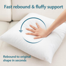 LANE LINEN 26x26 Pillow Inserts Pack of 2 White Decorative Pillow for Sofa