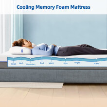 wowttrelax Single Memory Foam Mattress 13CM with Soft Fabric Foam Mattress