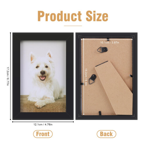 4 Pack Picture Frame, 6x4 Photo Frames Tabletop 1