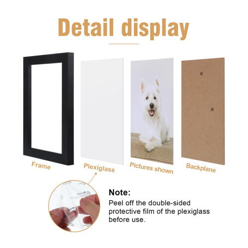 4 Pack Picture Frame, 6x4 Photo Frames Tabletop 2