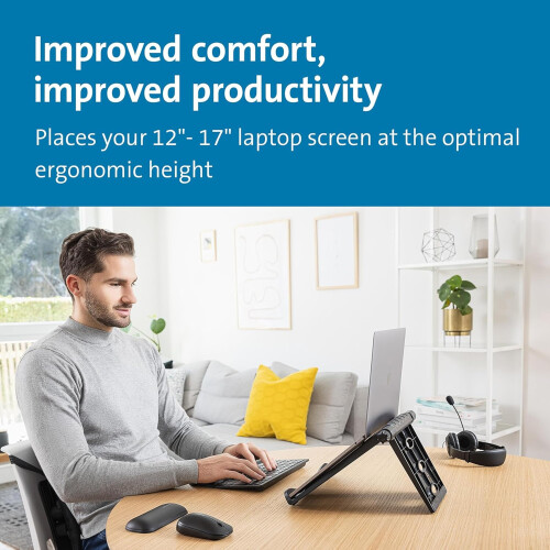 Kensington Easy Riser Laptop Stand for 12â“17 Inch Laptops, Foldable 1