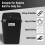 Plastix High Grade Plastic Black Swing Flip Top Waste Rubbish Kitchen Bin D 1