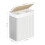 Songmics SONGMICS  Laundry Basket with Lid  Bamboo Laundry Basket with 2 Sorting Com 5