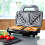Global Gourmet Deep Fill Sandwich Toaster  Round Waffle Maker Bundle  NonSt 4