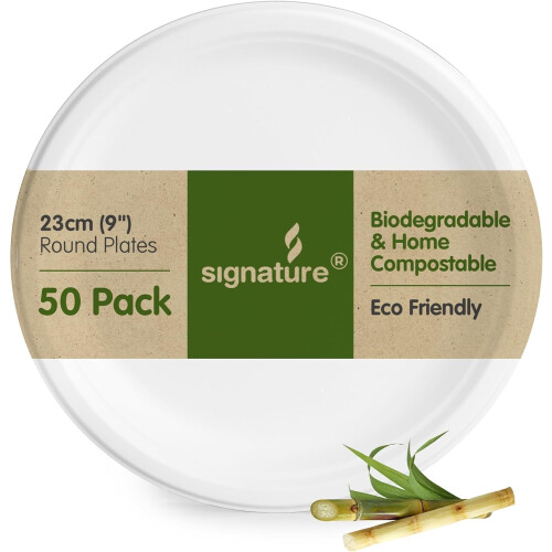 Signature Packaging Sturdy Round Paper Plates 1