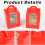 KEYIDO 30 Pcs Individual Cupcake Boxes Red Single Cupcake Boxes 1 Hole Cake 3