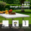 SAKUSEI 6ft 1.8m Sturdy Folding Table Trestle Party Garden Table With 4