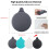 2 Pack Silicone Bathtub Stopper, 6" Extra Large Sink Plug, Universal Shower Drai 2