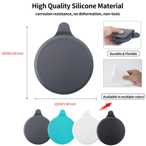 2 Pack Silicone Bathtub Stopper, 6" Extra Large Sink Plug, Universal Shower Drai 1