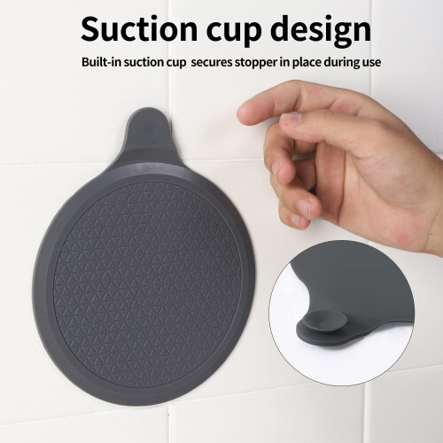 2 Pack Silicone Bathtub Stopper, 6" Extra Large Sink Plug, Universal Shower Drai 2