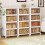 SavvyStor Storage Boxes with Lid  4Tier Plastic Storage Drawers Stackable B 5