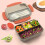 JIUFOXINO Bento Box Lunch Boxes - 1300ML Stackable for Adults 4