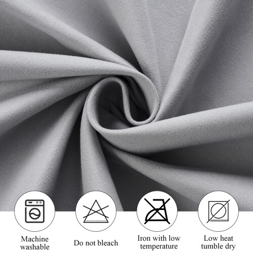 Zdada Grey Round Table Cloth 305cm120Inch Large Circular Table Cloths Polye 1
