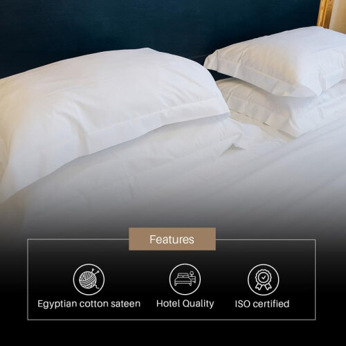 DTEX HOMES 2 x 800 Thread Count  Extra Deep Fitted Sheet 40 cm 16 Inch  100 2