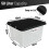 Plastix Clear Plastic Storage Box Boxes With Black Lids Home Office Stackab 1