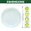 XIMOGO Reusable Plastic Plates 100 Count 2