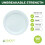 XIMOGO Reusable Plastic Plates 100 Count 3