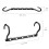 HOUSE DAY Space Saving Hangers 20 Pack, Black Magic Hanger Hooks 5