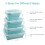 Beeptrum Collapsible Silicone Food Storage Container with Lid Portable Lunc 2