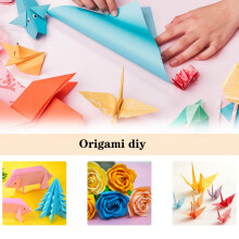 TYOREW 200 Sheets Coloured Paper - A4 Origami Paper Double Sided for C