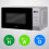 Abode Touch Control Microwave 20 Litre Black Digital 700W with Clock  Timer 2