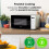 Abode Touch Control Microwave 20 Litre Black Digital 700W with Clock  Timer 5