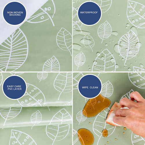 Home Direct Rectangular Oilcloth PVC Wipe Clean Tablecloth 140cm x 200 2