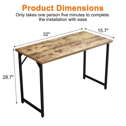 Grandder 80 cm Computer Desk Small Home Office Desk Study Writing Kid Table 2