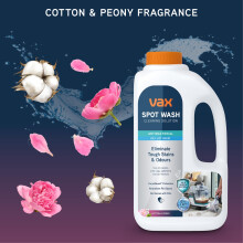 Vax SpotWash Antibacterial 15L Spot Cleaning Solution Upholstery Carpet Sta