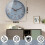 SINMI Wall Clock Battery Operated Silent Nonticking Wall Clock 85 Inch Mode 3