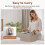 StorageWorks Storage Boxes Fabric Storage Baskets for Shelves Large Storage 5