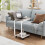 SIMPDIY Side Table Height Adjustable Coffee EndBedside Table with 4 Wheels 2