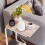 SIMPDIY Side Table Height Adjustable Coffee EndBedside Table with 4 Wheels 4