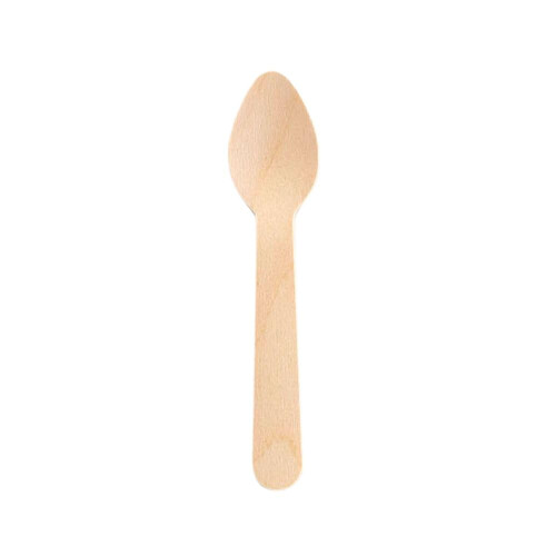 Caterpack Enviro Range 100 Wooden Teaspoons BiodegradablecompostableDisposa 1
